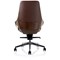 Olive Executive Chair, Fixed Height Arms, Brown