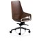 Olive Executive Chair, Fixed Height Arms, Brown