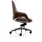 Olive Executive Chair, Fixed Height Arms, Brown