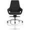 Olive Executive Chair, Fixed Height Arms, Black
