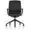 Lucia Executive Chair, Fixed Height Arms, Black