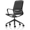 Lucia Executive Chair, Fixed Height Arms, Black