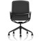 Lucia Executive Chair, Fixed Height Arms, Black