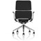 Mode Bonded Leather Executive Chair, Fixed Height Arms, Black & Silver