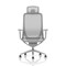 Lumo Executive Mesh Chair With Headrest, Height Adjustable Arms, Halo Grey