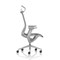 Lumo Executive Mesh Chair With Headrest, Height Adjustable Arms, Halo Grey