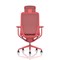 Lumo Executive Mesh Chair With Headrest, Height Adjustable Arms, Volt Red