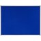 Bi-Office Earth Maya Felt Notice Board, Aluminium Frame, 1200x900mm, Blue
