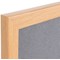 Bi-Office Earth Prime Felt Notice Board, Oak MDF Frame, 900x600mm, Grey
