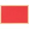 Bi-Office Earth Prime Felt Notice Board, Oak MDF Frame, 1800x1200mm, Red
