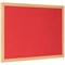 Bi-Office Earth Prime Felt Notice Board, Oak MDF Frame, 1800x1200mm, Red