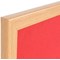 Bi-Office Earth Prime Felt Notice Board, Oak MDF Frame, 1800x1200mm, Red