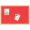 Bi-Office Earth Prime Felt Notice Board, Oak MDF Frame, 1800x1200mm, Red