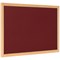 Bi-Office Earth Prime Felt Notice Board, Oak MDF Frame, 2400x1200mm, Burgundy