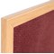 Bi-Office Earth Prime Felt Notice Board, Oak MDF Frame, 2400x1200mm, Burgundy