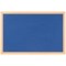 Bi-Office Earth Prime Felt Notice Board, Oak MDF Frame, 2400x1200mm, Blue
