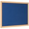 Bi-Office Earth Prime Felt Notice Board, Oak MDF Frame, 2400x1200mm, Blue