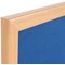 Bi-Office Earth Prime Felt Notice Board, Oak MDF Frame, 2400x1200mm, Blue