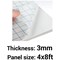 Self-adhesive Foamboard, 4ft x 8ft, White, 3mm Thick, Box of 25