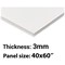 Foamboard, 40'' x 60'', White, 3mm Thick, Box of 25