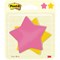Post-it Star Shaped Notes, 70x 70mm, Assorted, Pack of 2