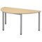 Flexi Table, Semi Circular, 1600 Wide, Maple