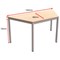 Flexi Table, Trapezoidal, 1600 Wide, Maple