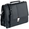 Falcon Synthetic Leather Flapover Carry Case, For up to 15.6 Inch Laptops, Black