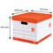 5 Star Storage Boxes, Red & White, Pack of 10