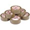 5 Star Packaging Tape, Polypropylene, 38mm x 66m, Buff, Pack of 6 5 Star Packaging Tape, Polypropylene, 38mm x 66m, Buff, Pack of 6