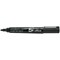 5 Star Permanent Marker, Bullet Tip, Black, Pack of 12
