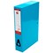 5 Star Box File, Spring Lock, 75mm Spine, Foolscap, Blue, Pack of 5