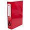 5 Star Box File, Spring Lock, 75mm Spine, Foolscap, Red, Pack of 5