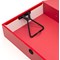 5 Star Box File, Spring Lock, 75mm Spine, Foolscap, Red, Pack of 5