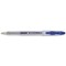 5 Star Roller Gel Pen, Clear Barrel, Blue, Pack of 12