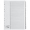 5 Star Index Dividers, 1-31, Mylar Tabs, A4, White