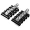 5 Star Metal Grip Clips - 50mm, Black, Pack of 10