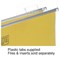 5 Star Clenched Bar Suspension File Tabs, Clear, Pack of 50