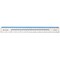 5 Star Shatter-resistant Ruler, Plastic, Metric and Imperial Markings, 300mm, Clear