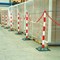 Guarda Chain Post Set with 6 Posts Red/Wht Rubber Base