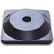 Guarda Chain Post Set with 6 Posts Ylw/Blk Rubber Base