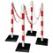 Guarda-Plus Chain Post Set with 4 Posts Red/Wht
