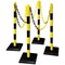 Guarda-Plus Chain Post Set with 4 Posts Ylw/Blk