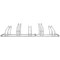 City Classic Bicycle Rack Single Side 5 Cycle Capacity FS601414