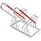 City Hybrid Bicycle Rack 2 Cycle Capacity FS604897