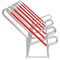 City Hybrid Bicycle Rack 6 Cycle Capacity FS604965