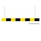 Traffic-Line Height Restriction Bar 2500mm Ylw/Blk