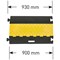 Traffic-Line Cable Protection Ramp Medium 930x500mm Ylw/Blk