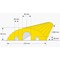 Traffic-Line Cable/Hose Protection Ramp Small 1200mm Yellow