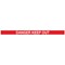 WeatherMaster 250 Black Post Danger Keep Out Red/White Pack 2
